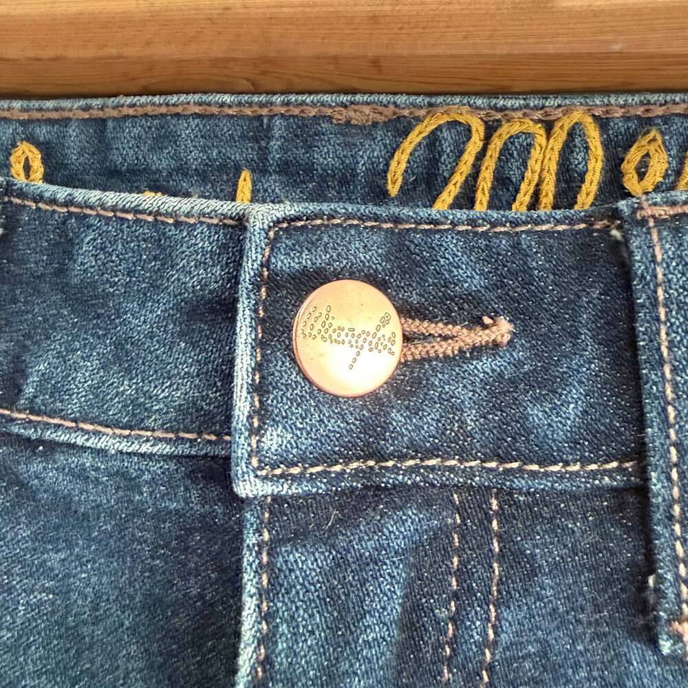 Wrangler Lainey Wilson Denim Flare Bell Bottom Jeans 29 Blue Festival Western - Picture 9 of 14